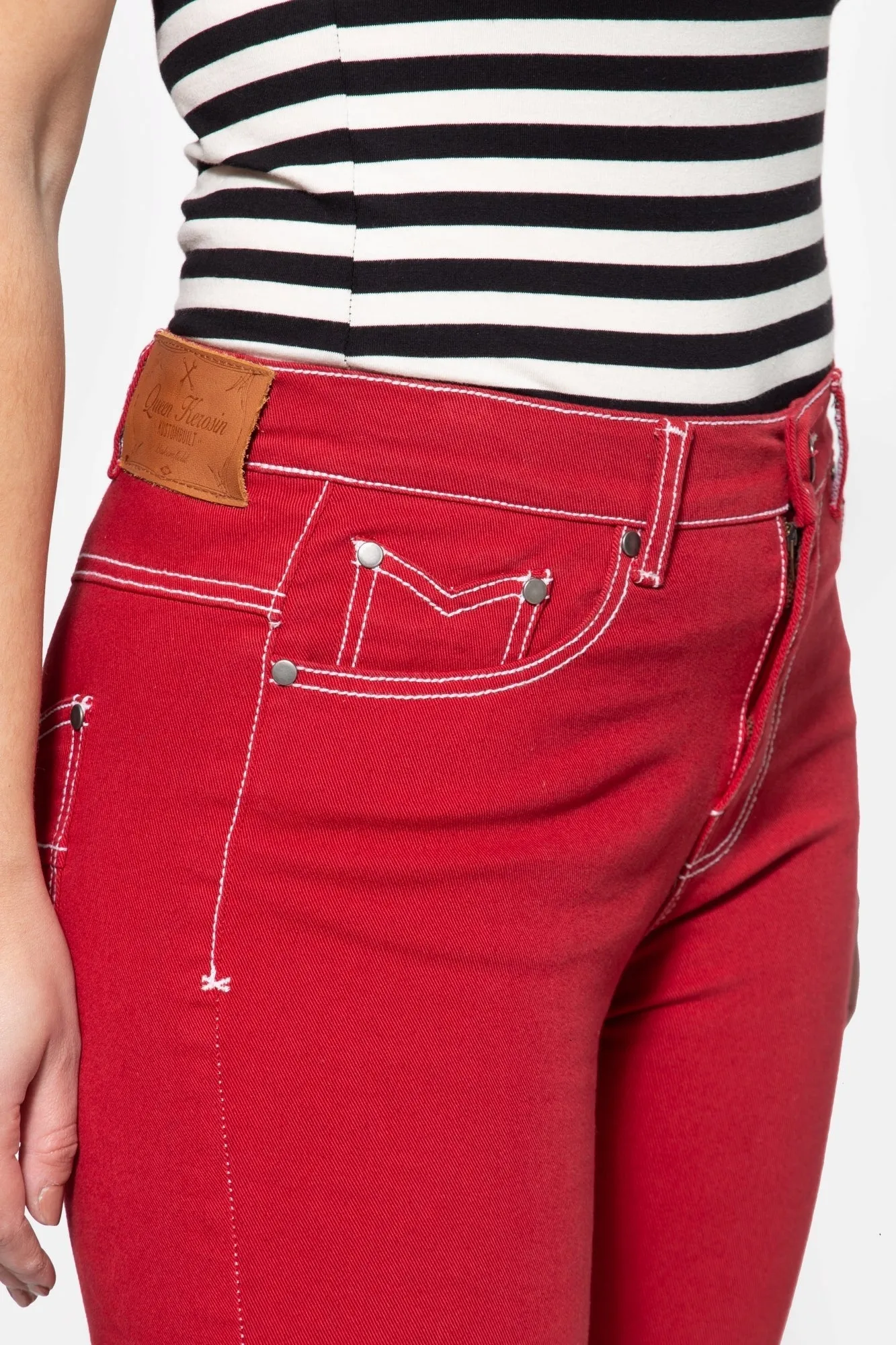 High Waist Slim Fit Capri Jeans «Betty»