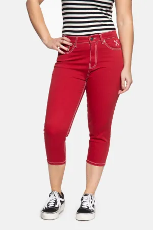 High Waist Slim Fit Capri Jeans «Betty»