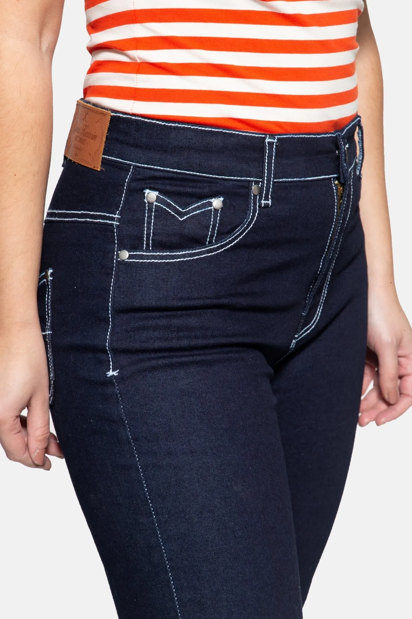 High Waist Slim Fit Capri Jeans «Betty»