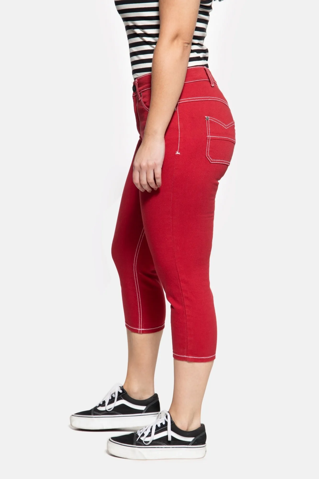 High Waist Slim Fit Capri Jeans «Betty»