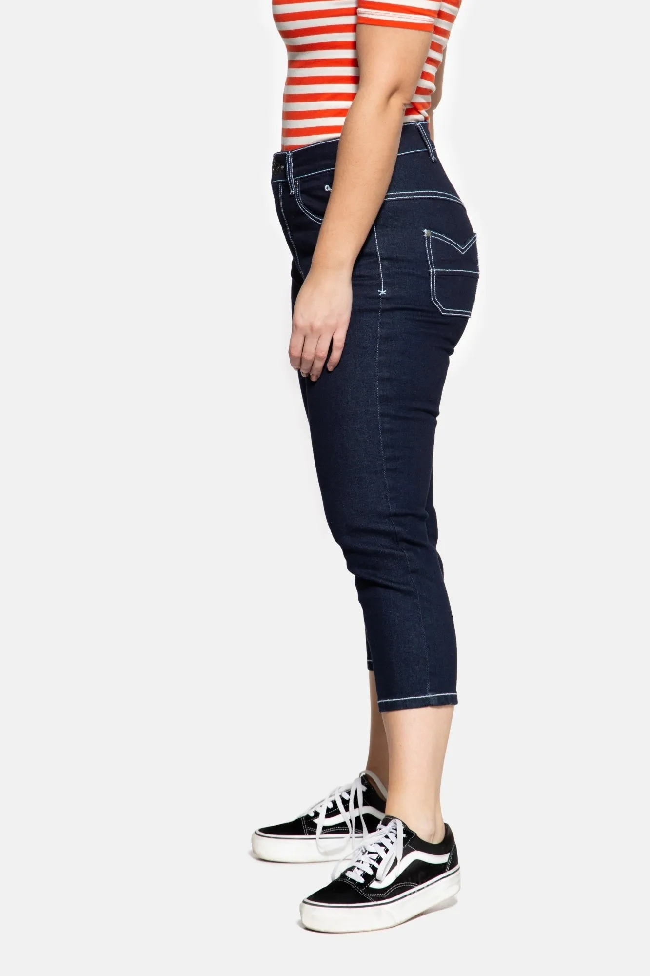 High Waist Slim Fit Capri Jeans «Betty»