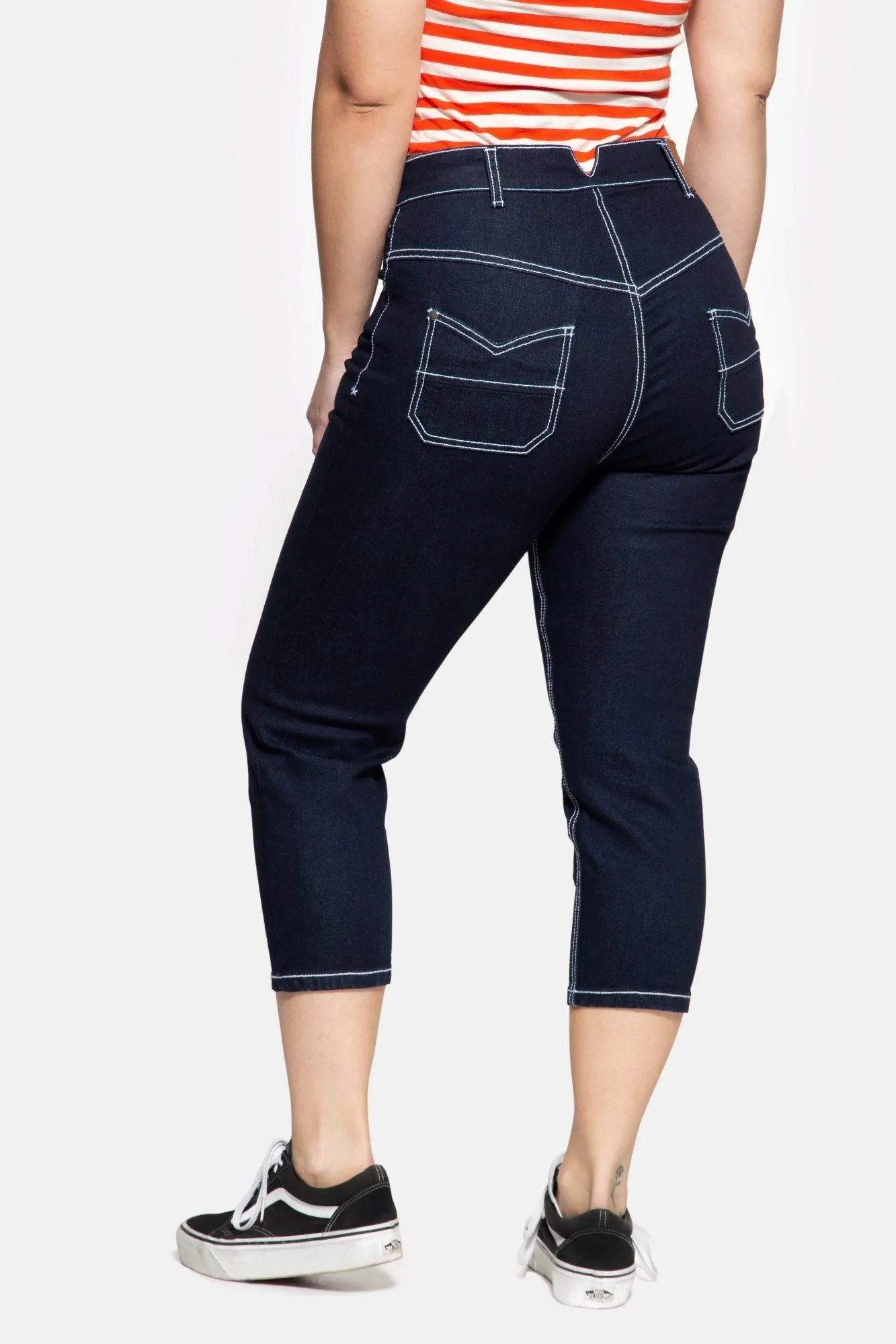 High Waist Slim Fit Capri Jeans «Betty»