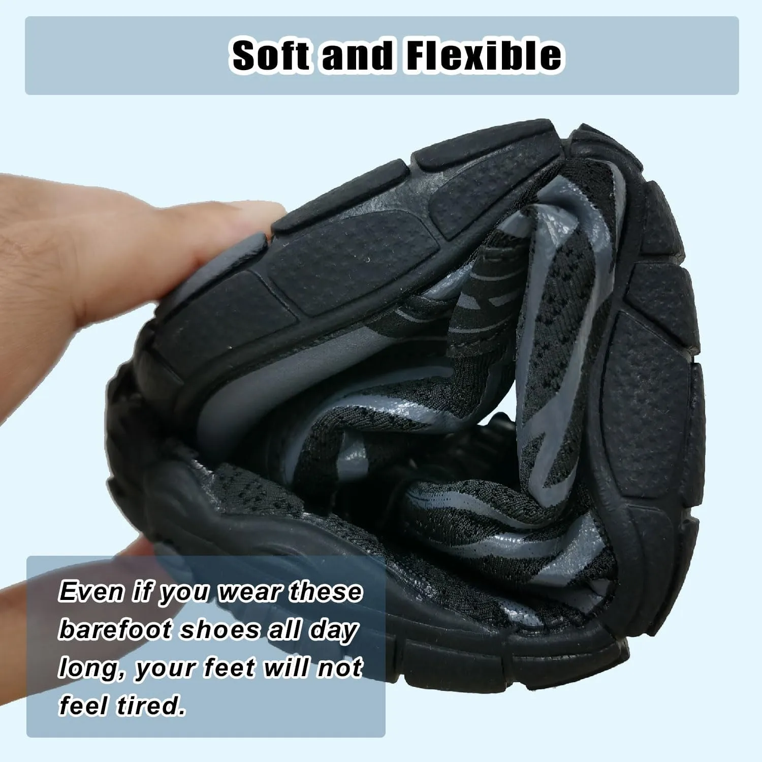 Hike Barefoot Shoes for Women & Men, Pro Hiking & Walking Shoes with Wide Toe Box, Non-Slip, Lightweight & Breathable