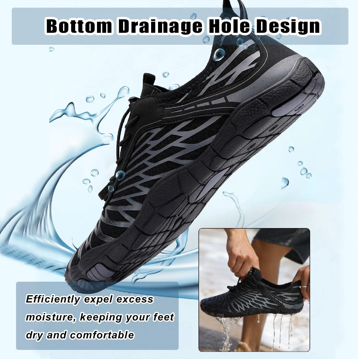 Hike Barefoot Shoes for Women & Men, Pro Hiking & Walking Shoes with Wide Toe Box, Non-Slip, Lightweight & Breathable
