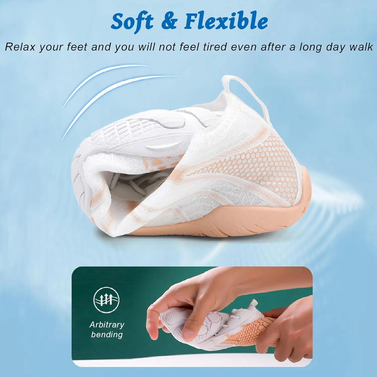 Hike Barefoot Shoes Womens Mens, Pro Water Shoes Barefoot Hike Shoes, Wide Toe Box Non-Slip Breathable