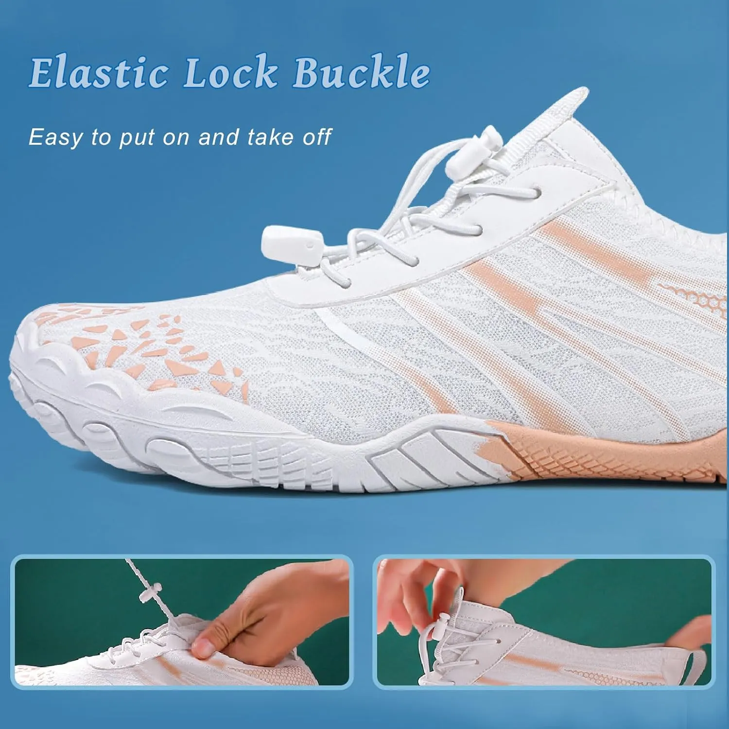 Hike Barefoot Shoes Womens Mens, Pro Water Shoes Barefoot Hike Shoes, Wide Toe Box Non-Slip Breathable