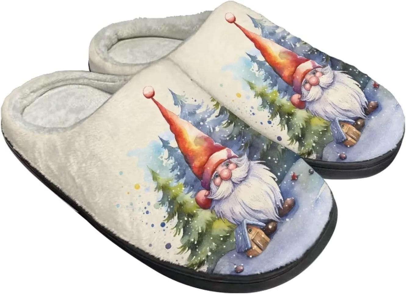 House Slippers for Adults, Foldable Portable Casual Slippers Slip-on Cozy House Shoes for Home Indoor
