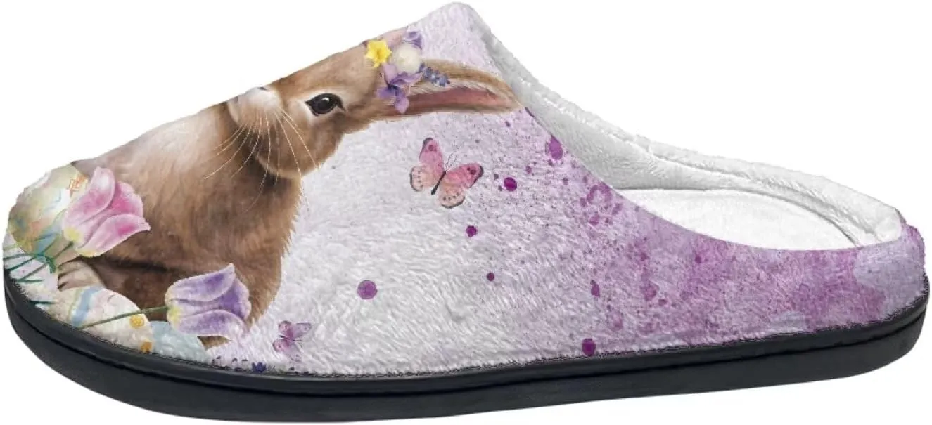 House Slippers for Adults, Foldable Portable Casual Slippers Slip-on Cozy House Shoes for Home Indoor