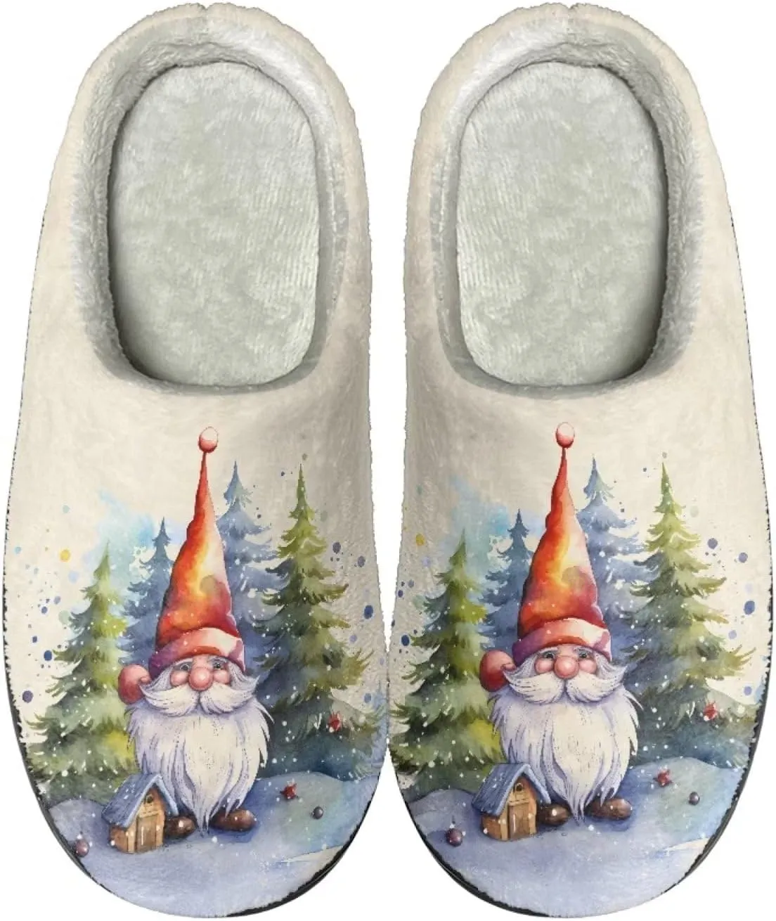 House Slippers for Adults, Foldable Portable Casual Slippers Slip-on Cozy House Shoes for Home Indoor