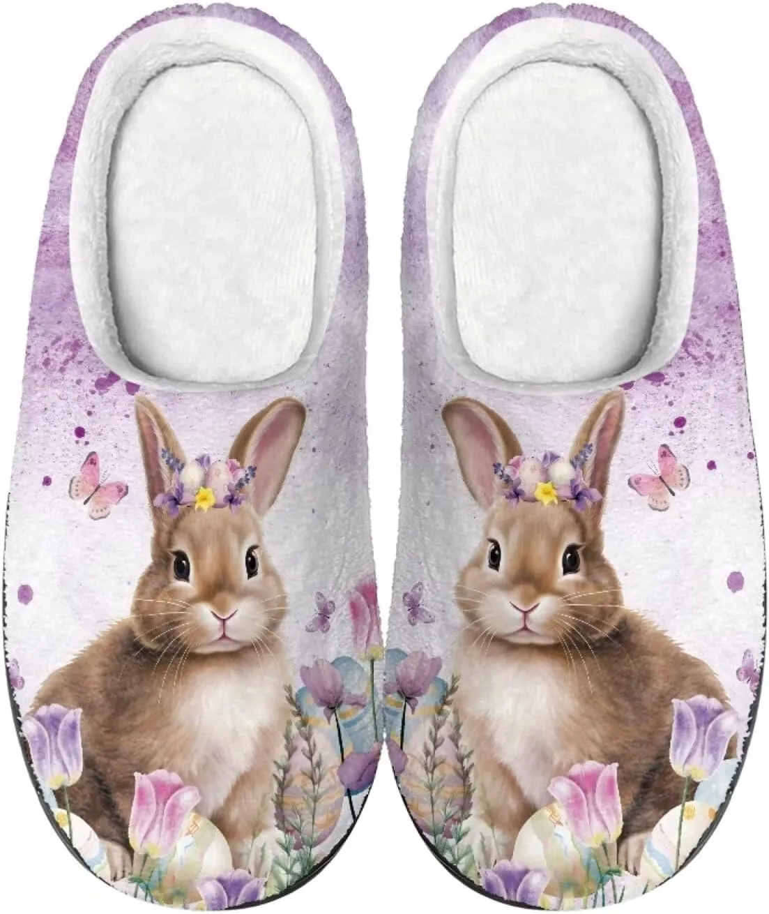 House Slippers for Adults, Foldable Portable Casual Slippers Slip-on Cozy House Shoes for Home Indoor