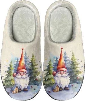 House Slippers for Adults, Foldable Portable Casual Slippers Slip-on Cozy House Shoes for Home Indoor
