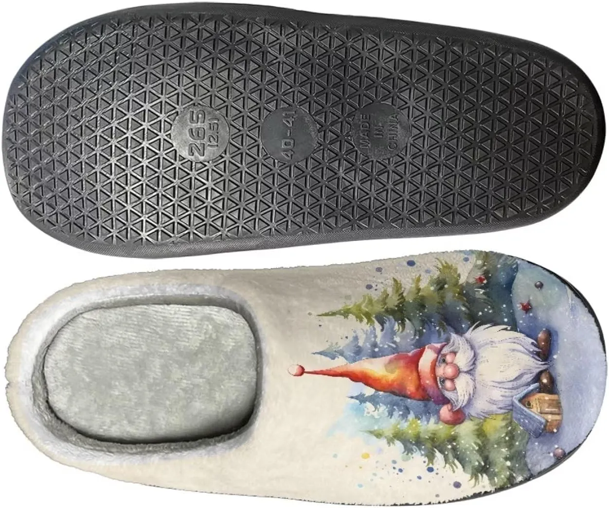 House Slippers for Adults, Foldable Portable Casual Slippers Slip-on Cozy House Shoes for Home Indoor