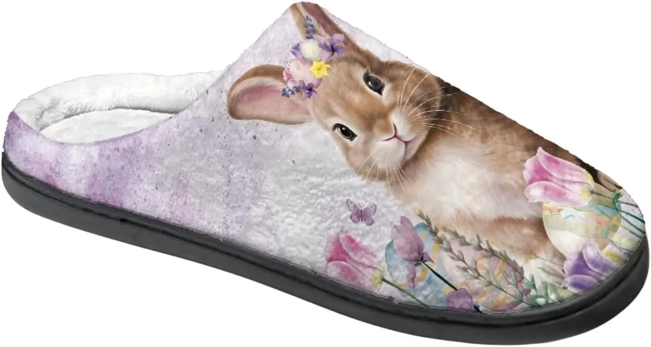 House Slippers for Adults, Foldable Portable Casual Slippers Slip-on Cozy House Shoes for Home Indoor