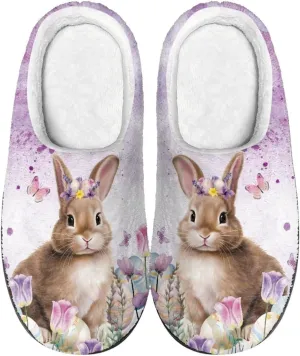 House Slippers for Adults, Foldable Portable Casual Slippers Slip-on Cozy House Shoes for Home Indoor