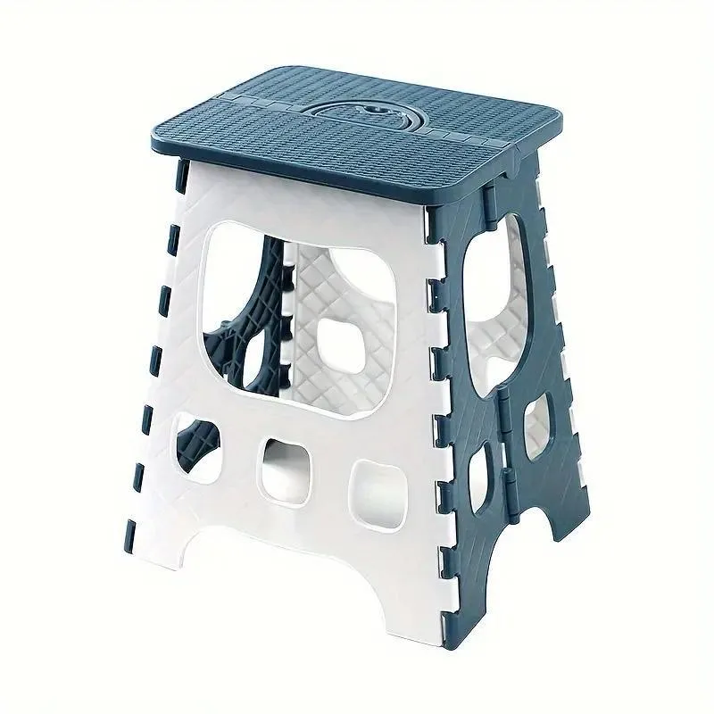 Household Folding Stool Plastic Small Portable Bench Chair for Home Office Use