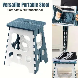 Household Folding Stool Plastic Small Portable Bench Chair for Home Office Use