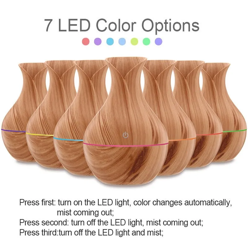 Household Wood Vase Aromatherapy Humidifier