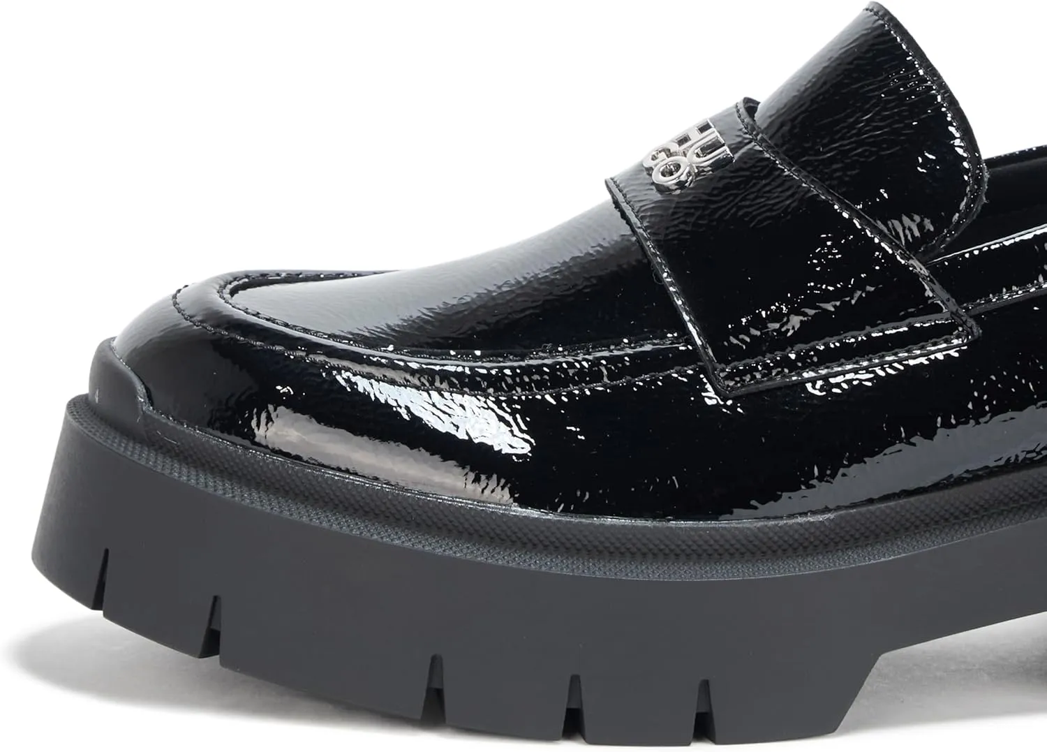 HUGO Women's Kris Chunky Platform Leather Loafer