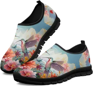 Hummingbird Work Shoes for Women Walking Loafer Flat Wide Toe Running Athletic Hiking Sneakers