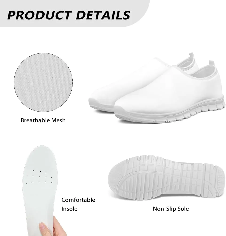 Hummingbird Work Shoes for Women Walking Loafer Flat Wide Toe Running Athletic Hiking Sneakers