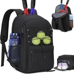 IGOLUMON Tennis Bag Tennis Backpack for Women and Men Racket Bags Holds 2 Racket Insulated Pocket Ventilated Shoe Compartment