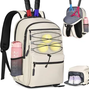 IGOLUMON Tennis Bag Tennis Backpack for Women and Men Racket Bags Holds 2 Racket Insulated Pocket Ventilated Shoe Compartment