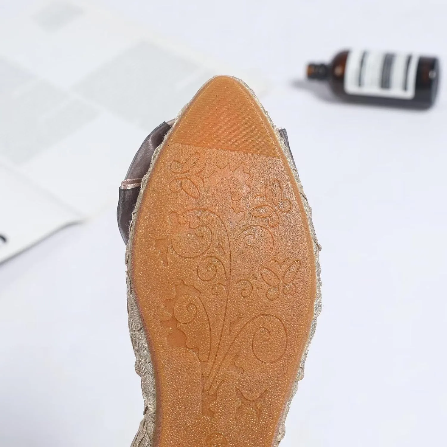 INEELUYI Women's Slip on Foldable Ballet Flats Bow Pointy Toe Comfortable Walking Flat Shoes