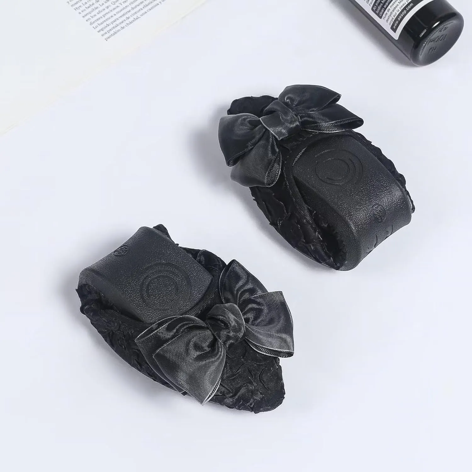 INEELUYI Women's Slip on Foldable Ballet Flats Bow Pointy Toe Comfortable Walking Flat Shoes