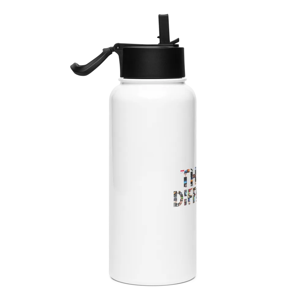 Insulated Stainless Steel Water Bottle with Straw Lid