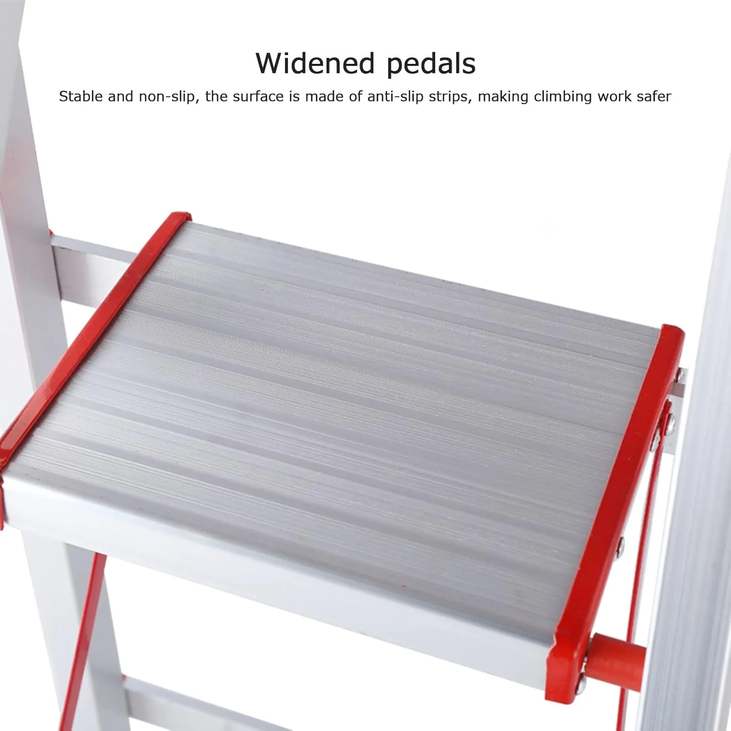 Interior Decoration Climbing Ladder Thickened Aluminum Alloy Herringbone Ladder Folding Anti-Skid Tool Ladder (Size : 3 Step Ladder)