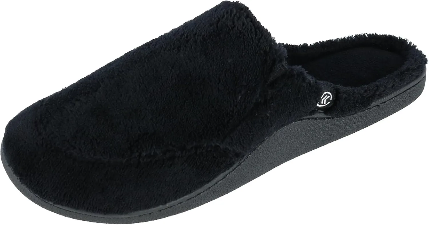 isotoner Mens Microterry Clog Slippers