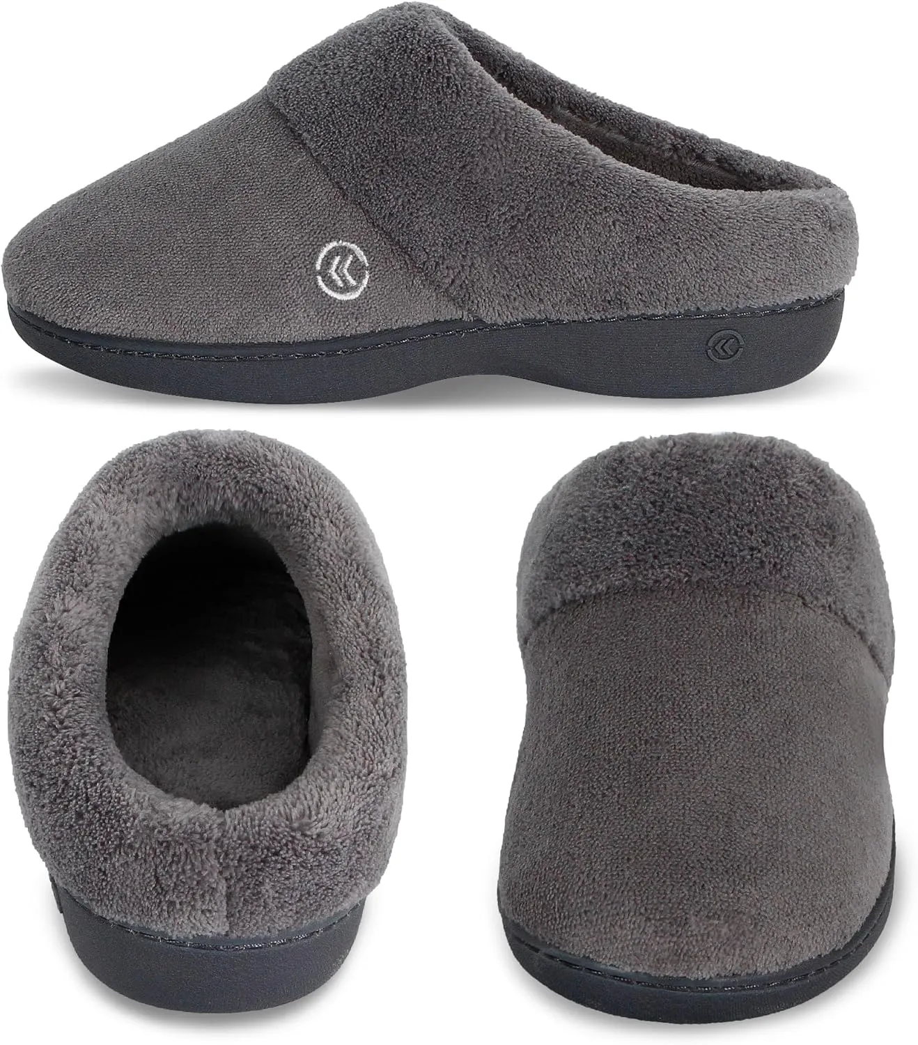 Isotoner Women's Classic Hoodback with Memory Foam Slipper