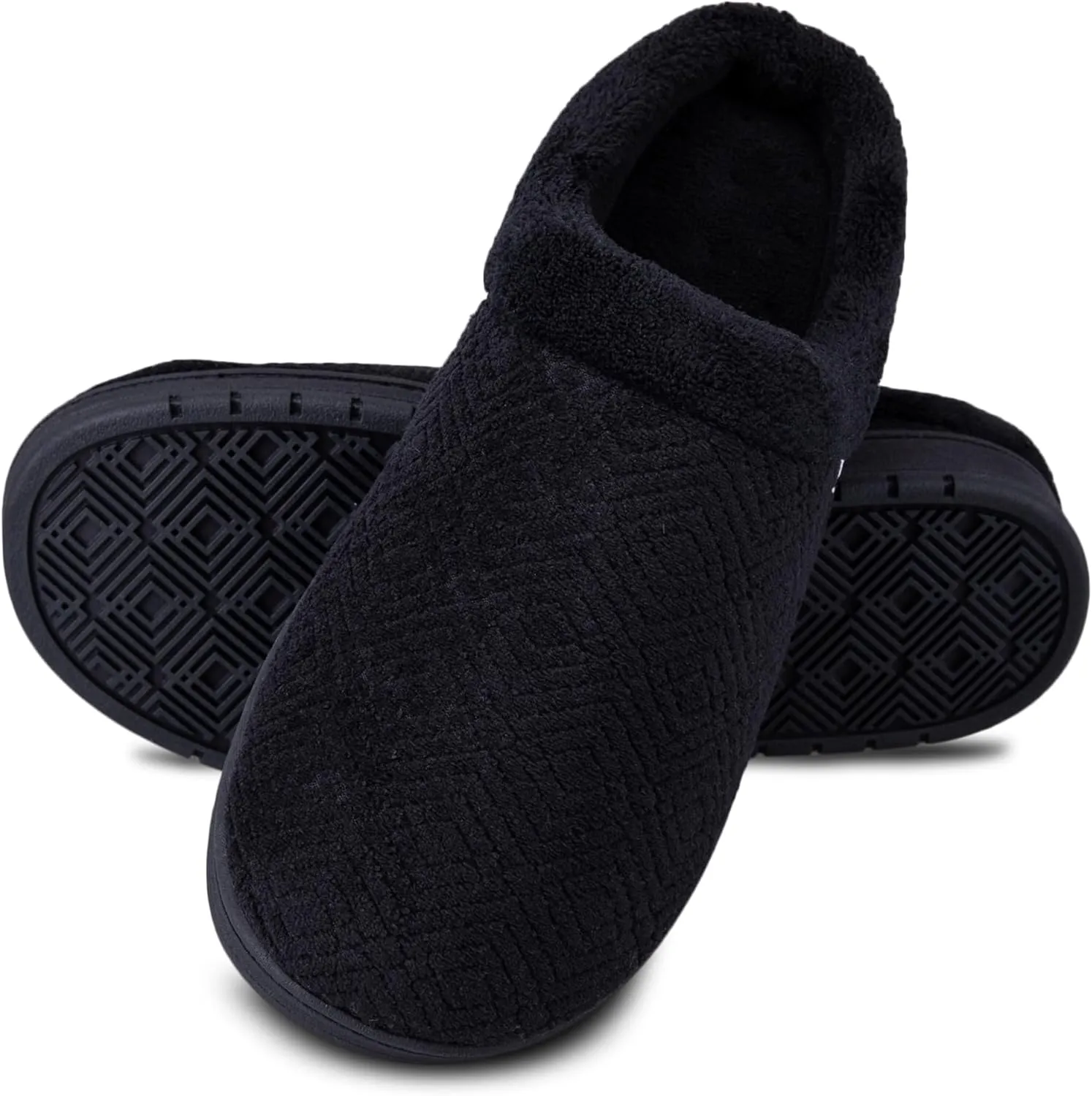 isotoner Women's Diamond Microterry Gemma Clog Slipper