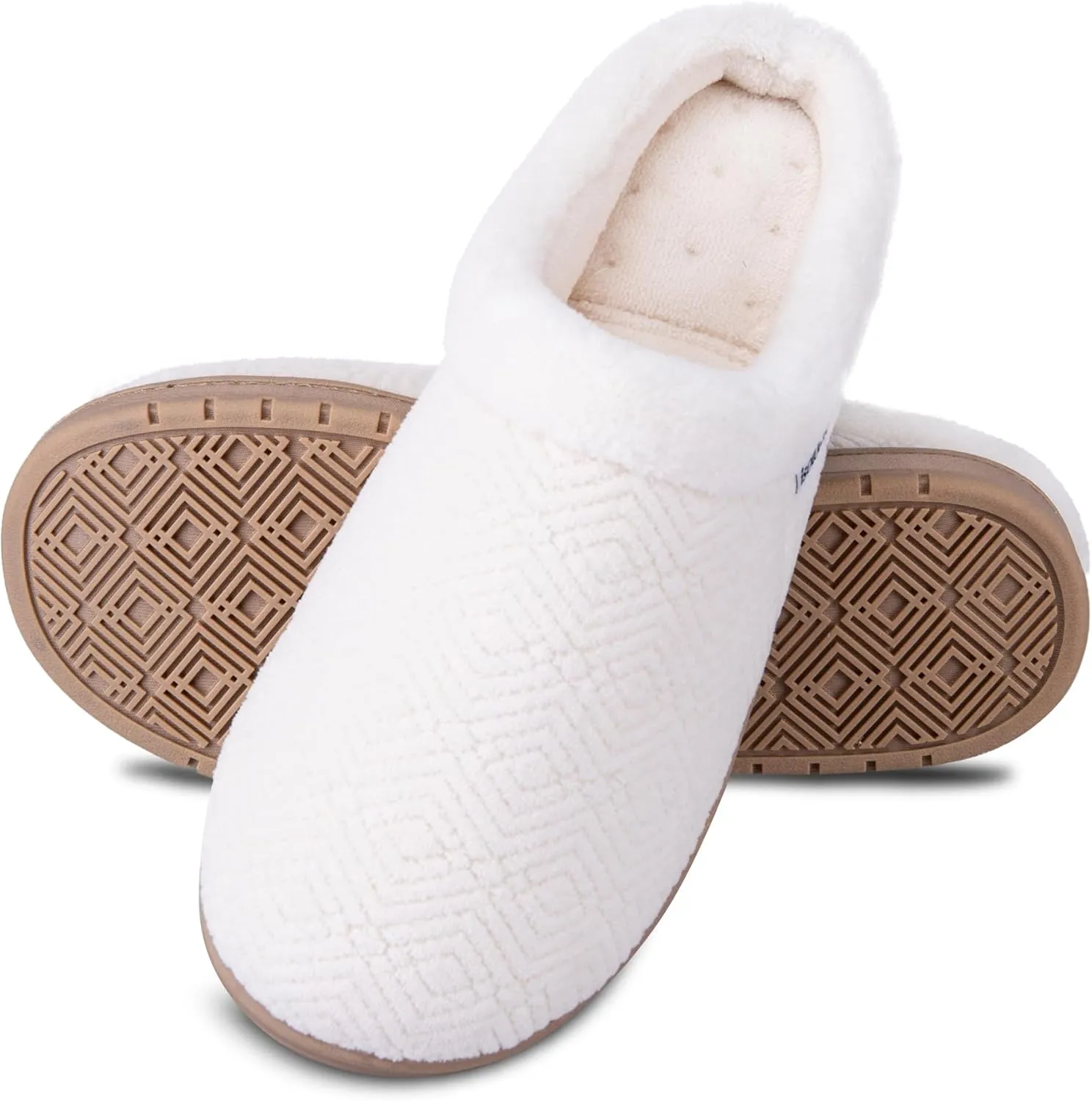 isotoner Women's Diamond Microterry Gemma Clog Slipper