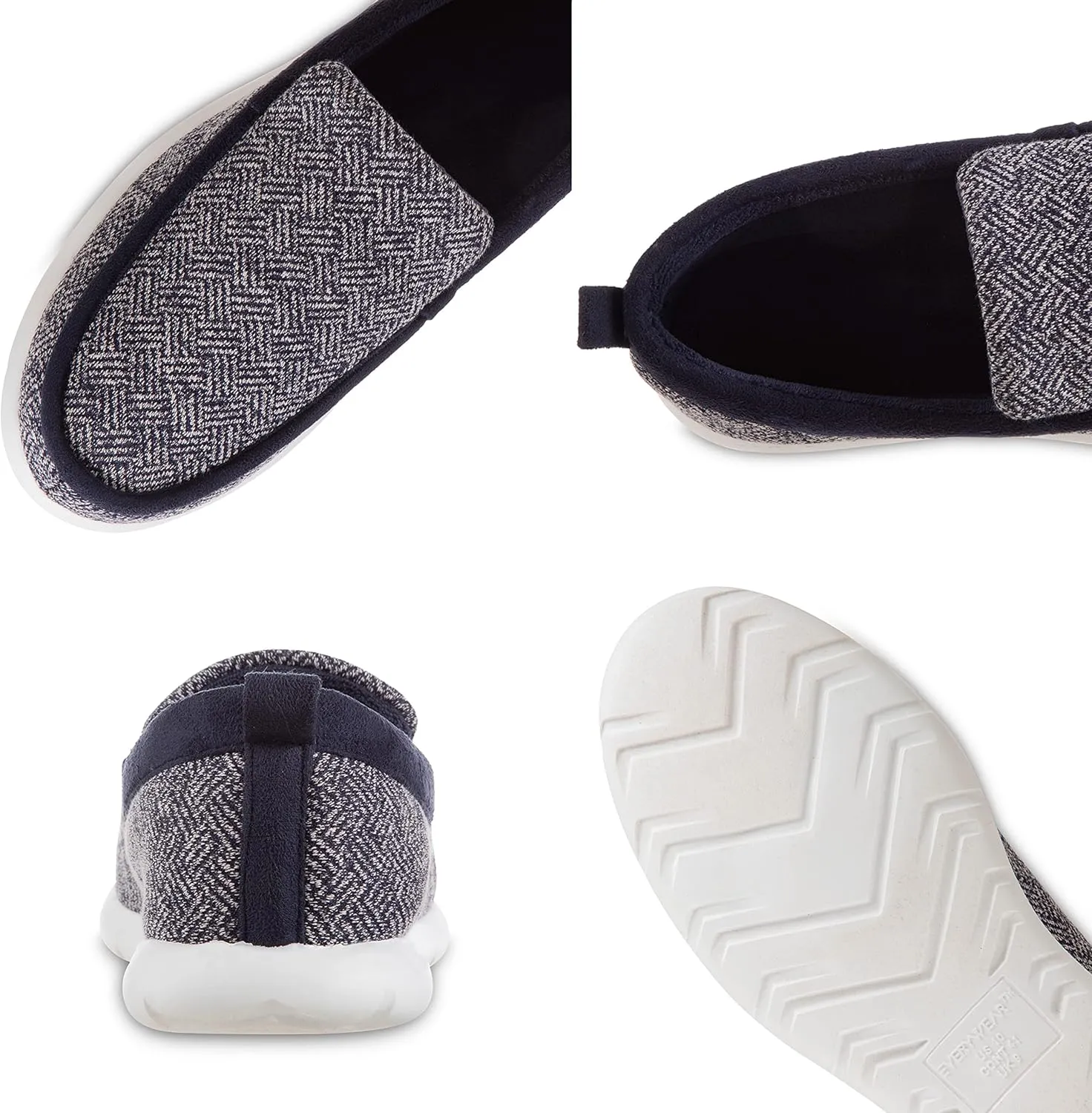 isotoner Zenz Men's Sport Knit Moccasin, Slip-on Shoe