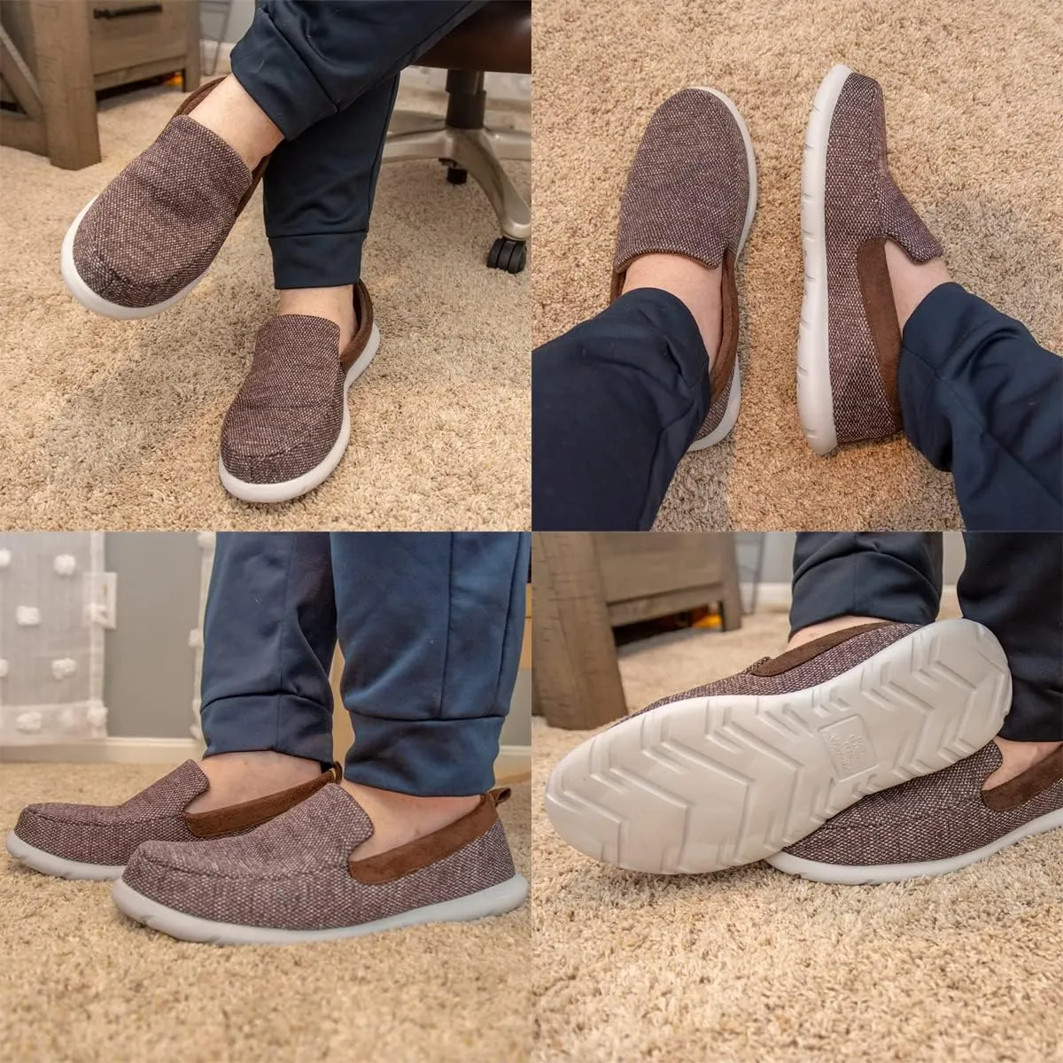 isotoner Zenz Men's Sport Knit Moccasin, Slip-on Shoe