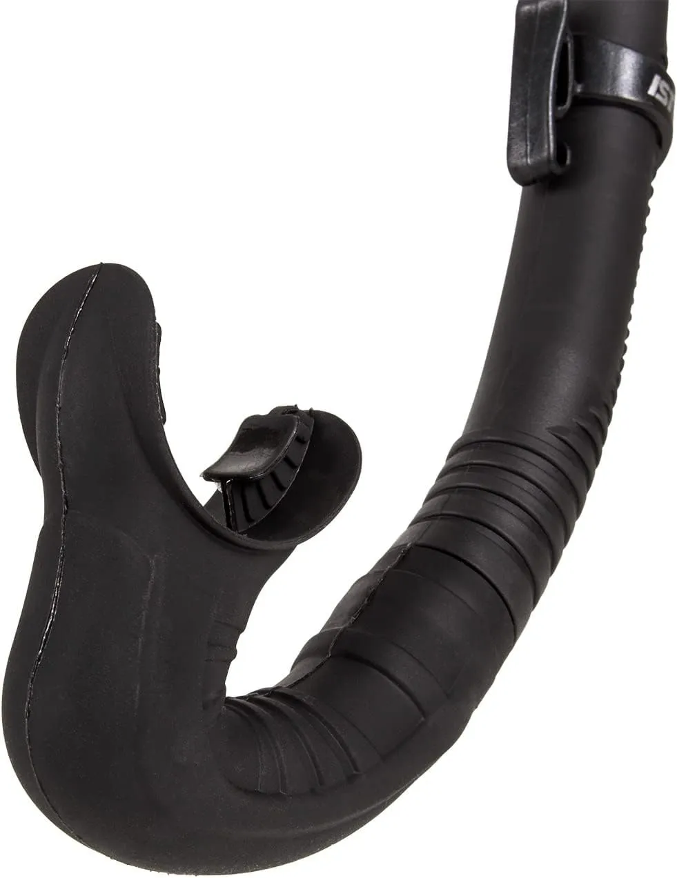 IST Dry Top Foldable Snorkel for Freediving & Spearfishing, Flexible Roll Up Design, Compact for Travel