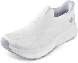 JACKSHIBO Women's Wide Toe Box Slip in Free up Hands Shoes Arch Support Orthopedic Plantar Fasciitis Slip On Walking Sneakers with Metatarsal Pad