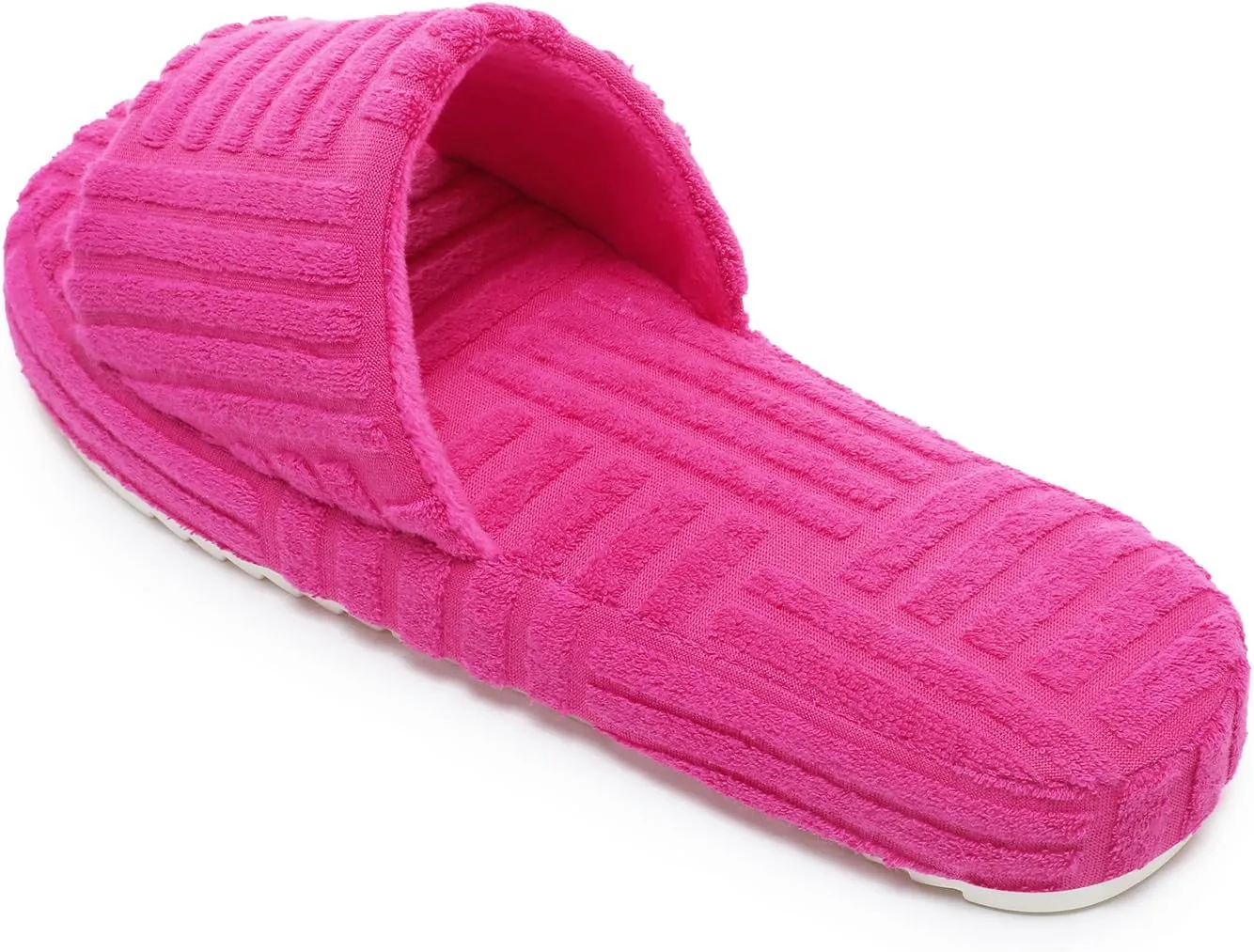 Jakcuz Womens Terry Towelling Slides Sandals Girls ladies Fashion Slip On House Shoes Slippers Platform Open Toe Multicolor Cute