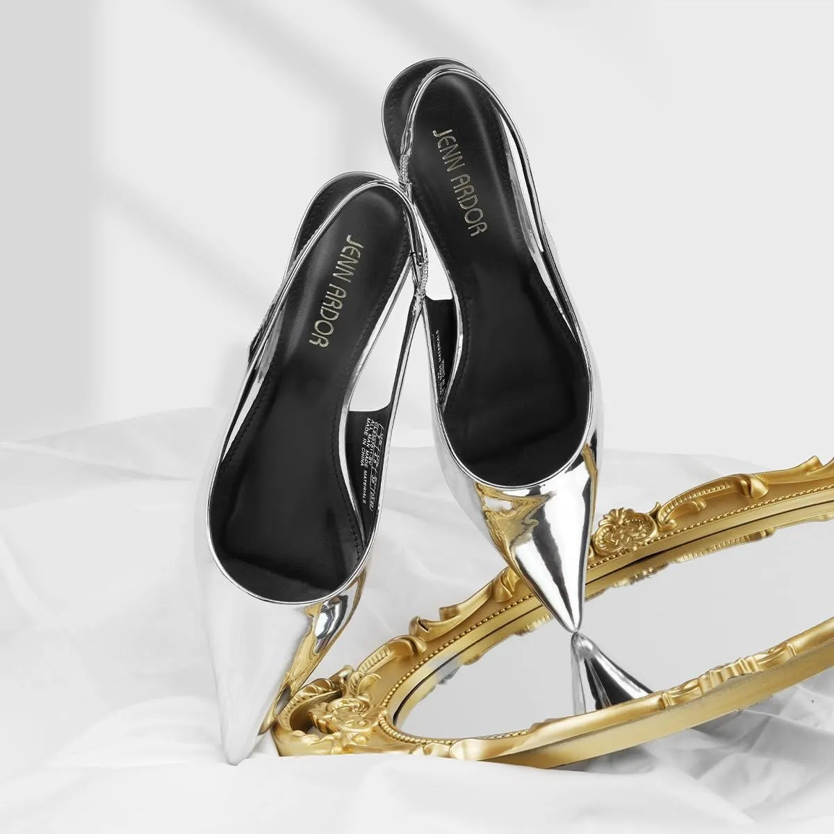 JENN ARDOR Slingback Heels for Women Low Heels Dress Shoes Kitten Pumps Dressy Heeled Sandals Wide Width Fashion Casual Shoes