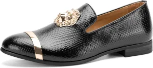 JITAI Men's Penny Slip-On Leather Lined Loafer Luxury Men Shoes Casual Dress Disco Shoes