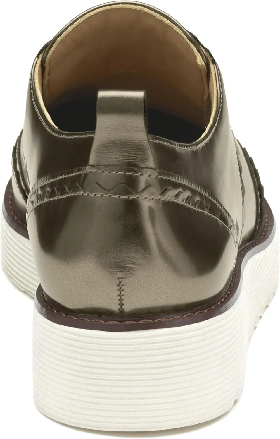 Johnston & Murphy Mitzi Scalloped Oxford Shoes for Women – 1.25” Platform Shoes, Women’s Slip On Oxfords