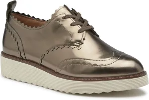 Johnston & Murphy Mitzi Scalloped Oxford Shoes for Women – 1.25” Platform Shoes, Women’s Slip On Oxfords
