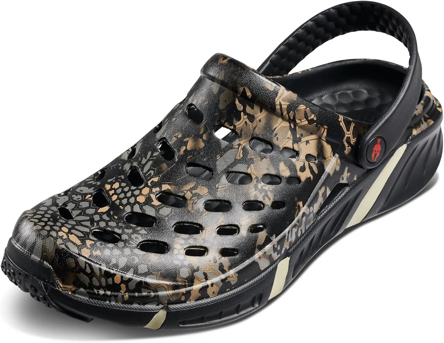 Joybees Men's Trekking Clog - Rubber Garden Clogs for Men, Outdoor Sport Sandals, Foam Water & Sand Shoes with Arch Support for Work, Waterproof