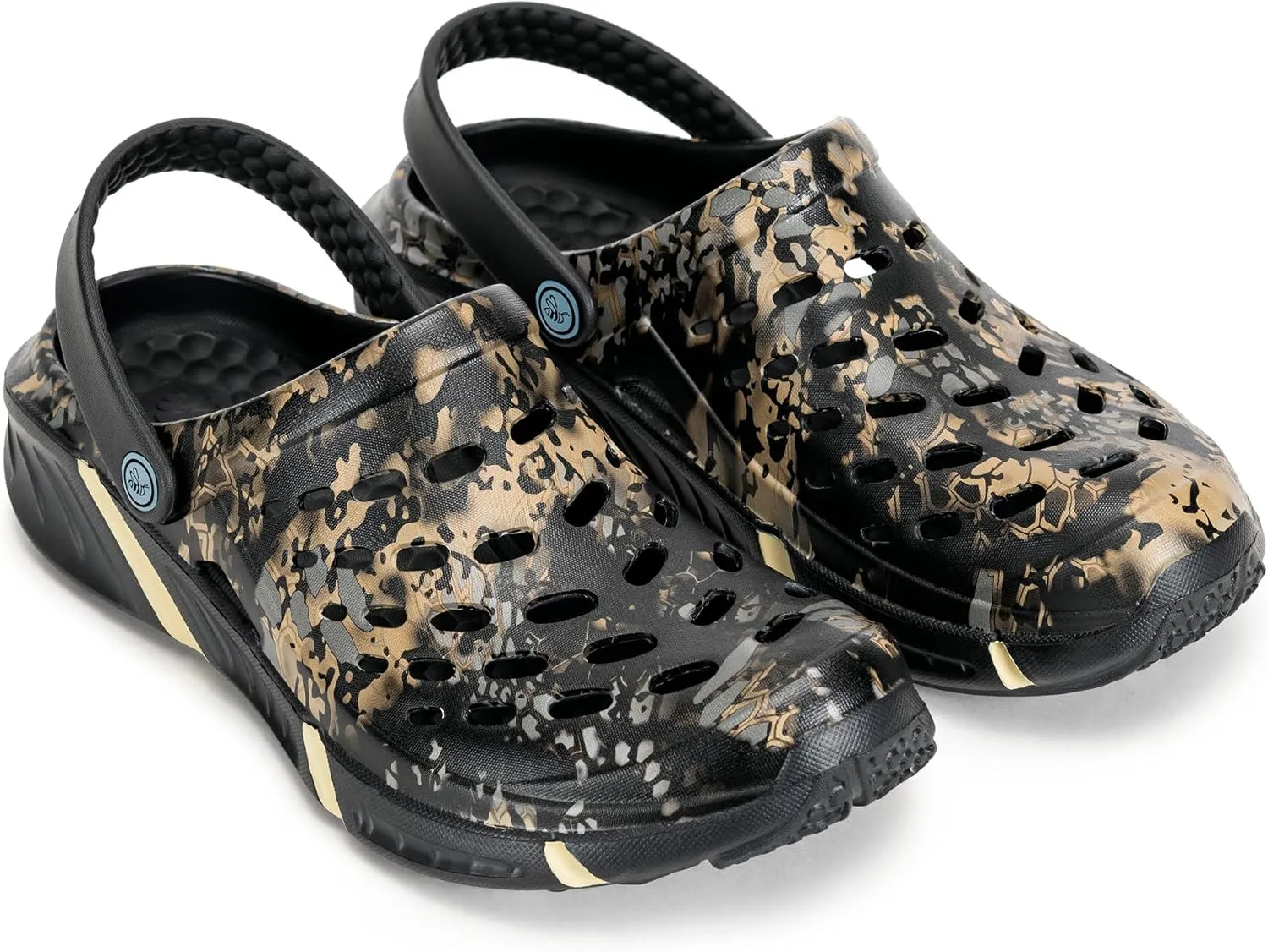 Joybees Men's Trekking Clog - Rubber Garden Clogs for Men, Outdoor Sport Sandals, Foam Water & Sand Shoes with Arch Support for Work, Waterproof
