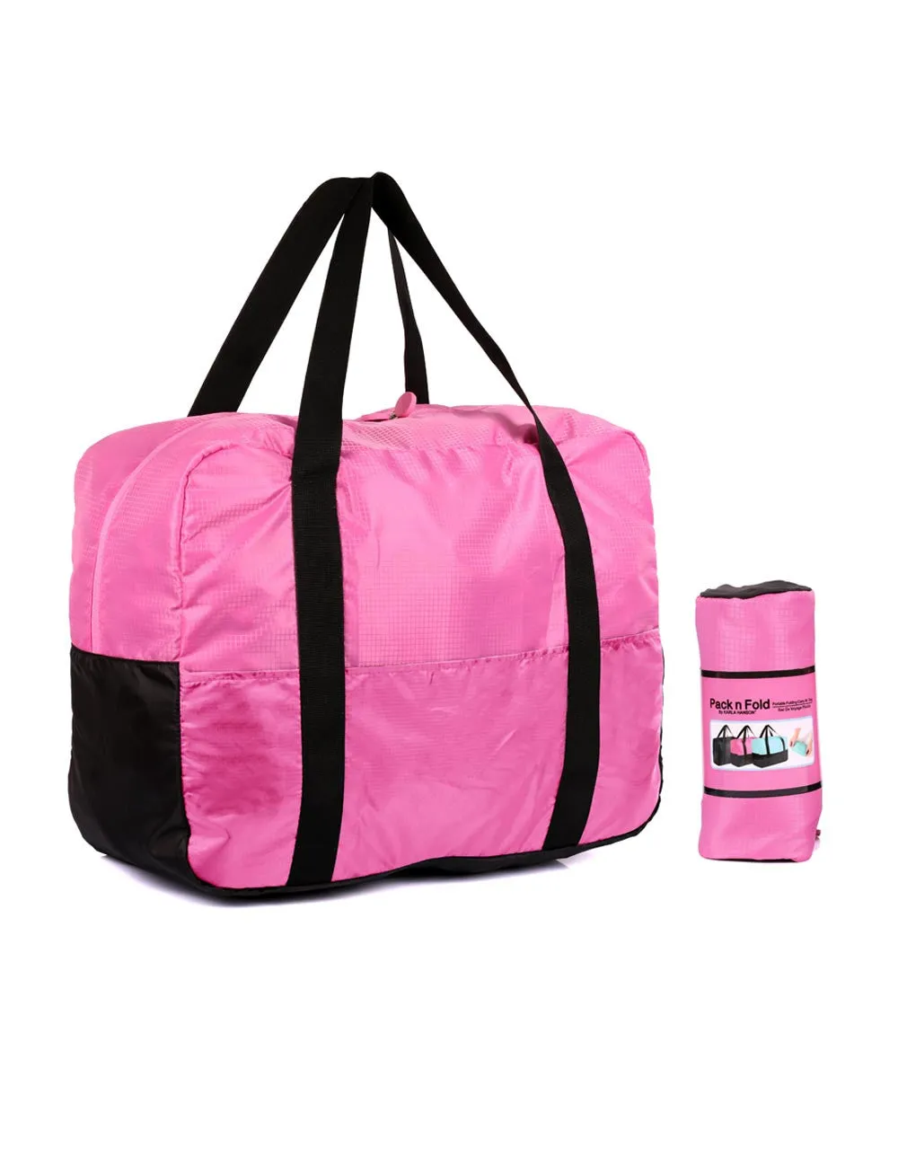 Karla Hanson Pack n Fold Foldable Travel Duffel Bag (3 Colors)