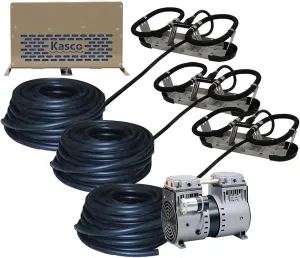 Kasco Robust-Aire Diffused Aeration System – Base Mount – 3 Diffuser, 1/2HP Double Piston, 120V Pond Aeration - RA3