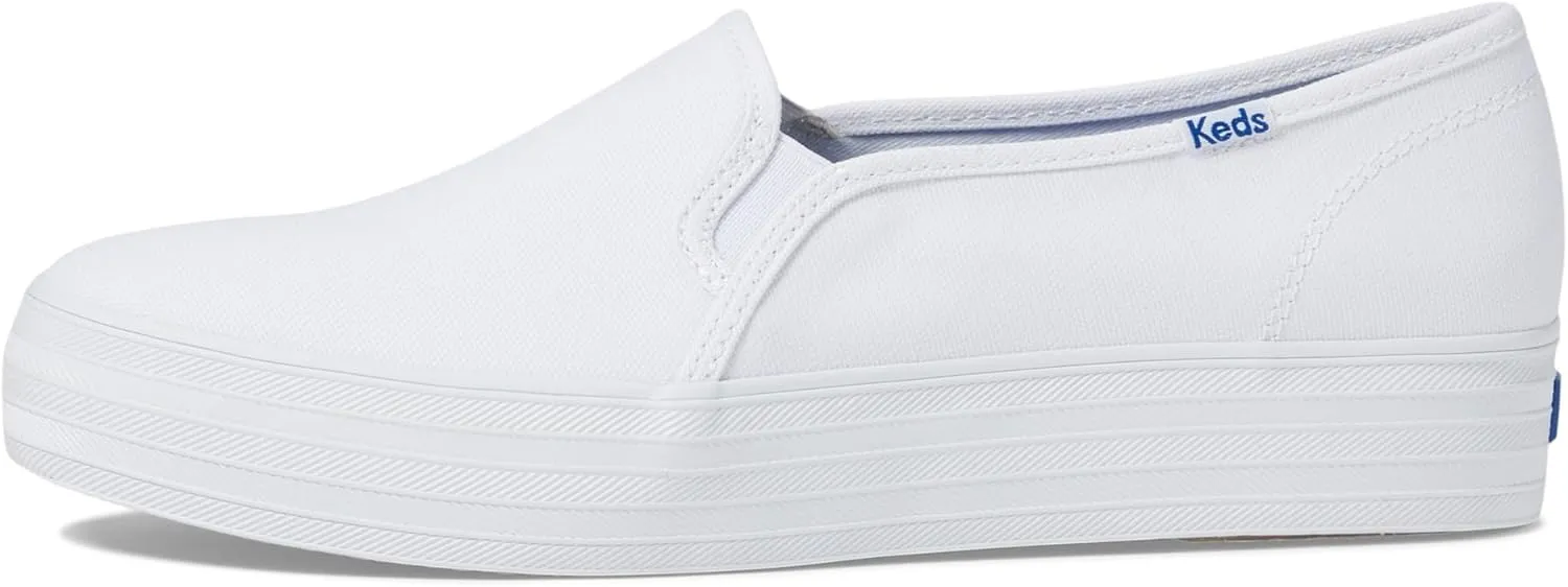 Keds Triple Decker Canvas Shoes for Women - Durable Canvas Upper - Breathable Lining - Cushioned Insole
