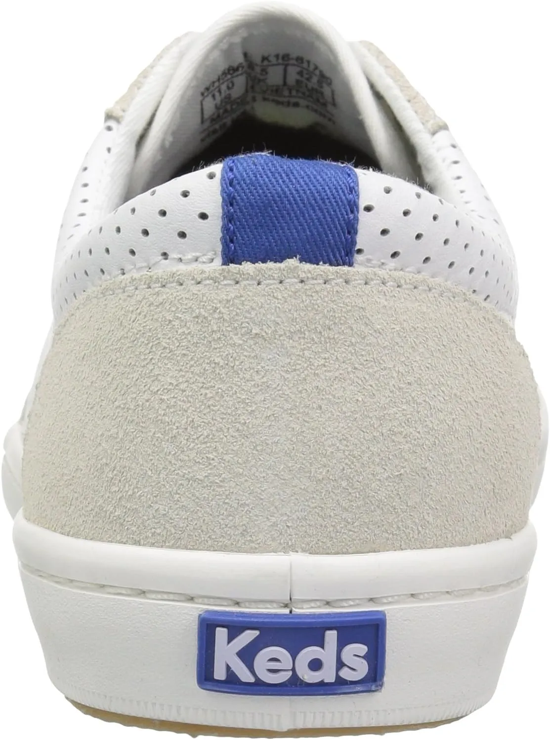 Keds Women's Tournament Retro Court Perf Leather Fashion Sneaker