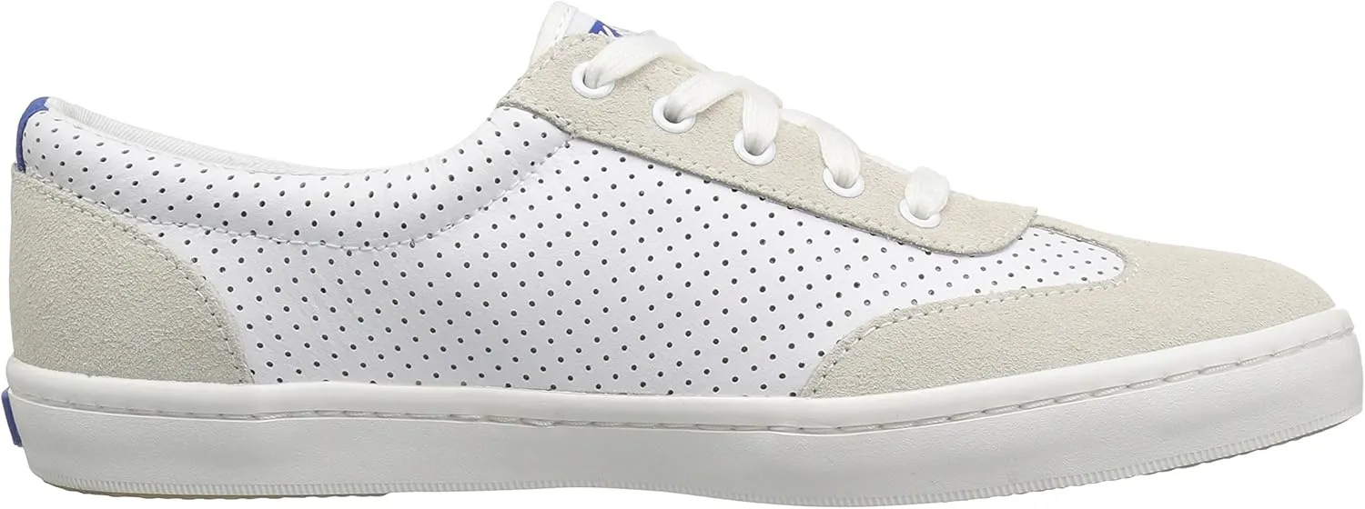 Keds Women's Tournament Retro Court Perf Leather Fashion Sneaker